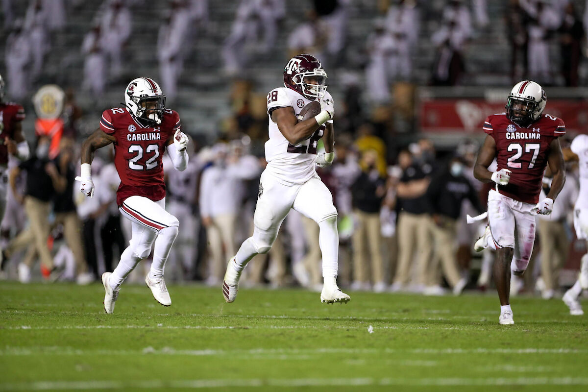 COLUMBIA, SC - 20201107 - Texas A&M Aggies Football vs. South Carolina Gamecocks